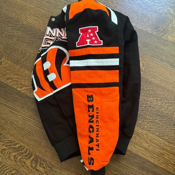 Men's G-III Sports Black Cincinnati Bengals Full-Snap Jacket - Picture 6 of 8